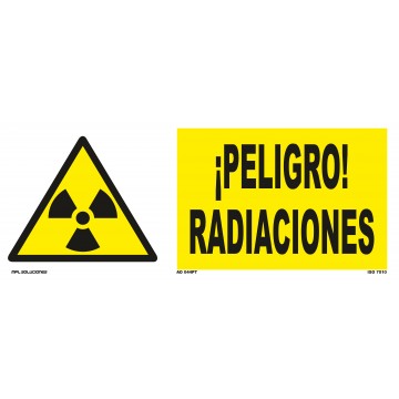 Señal: Peligro radiaciones