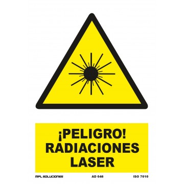 Señal: ¡Peligro! Radiaciones laser