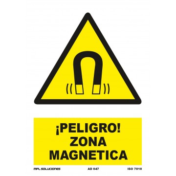 Señal: ¡Peligro! Zona magnética