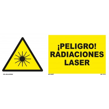 Señal: ¡Peligro! Radiaciones laser