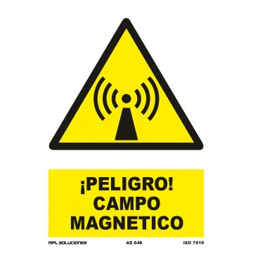 Señal: ¡Peligro! Campo magnético