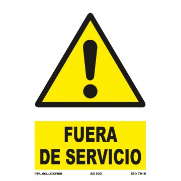 Señal: Fuera de servicio