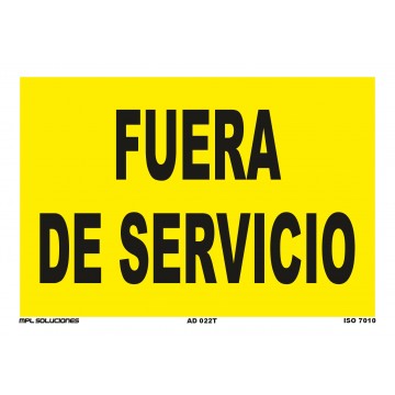 Señal: Fuera de servicio