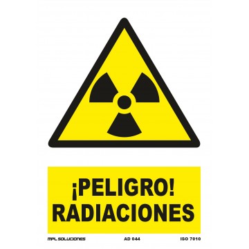 Señal: Peligro radiaciones