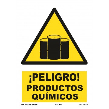 Señal: ¡Peligro! Productos químicos