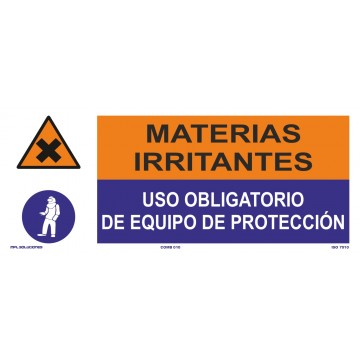 Señal: Materias Irritantes - Equipo De Protección