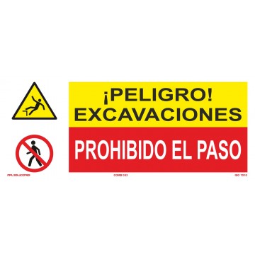 Señal: Excavaciones - Prohibido El Paso