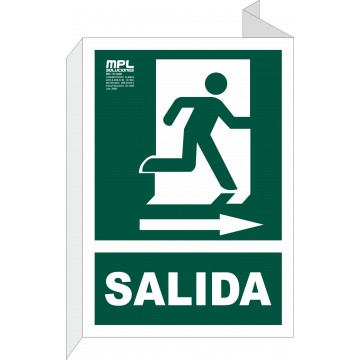 Banderola: Salida de emergencia derecha