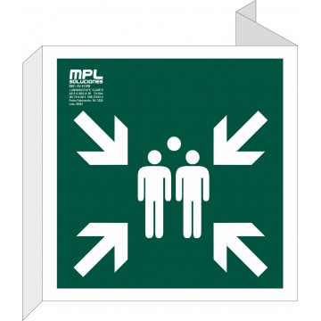 Banderola Cuadrada: Punto de encuentro