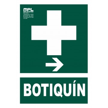 Señal: Botiquín derecha