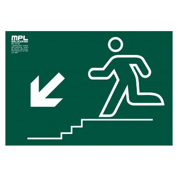 Señal: Bajada escalera izquierda