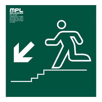 Señal: Bajada escalera izquierda