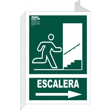Banderola: Salida Escalera Derecha Subida