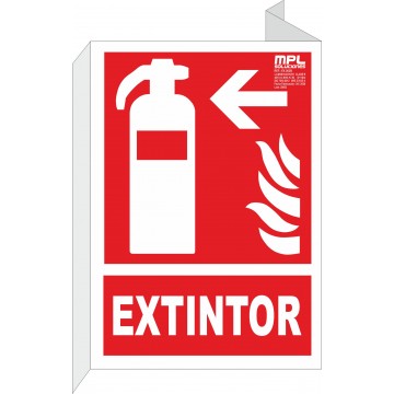 Banderola: Extintor de incendios izquierda