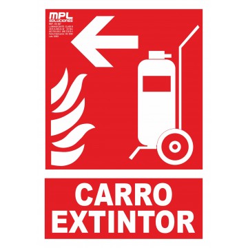 Señal: Carro extintor izquierda