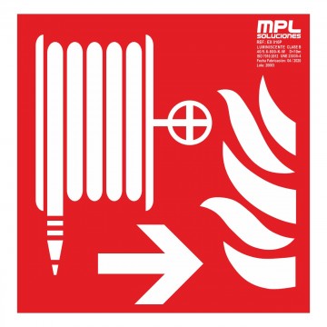 Señal cuadrada: Manguera derecha