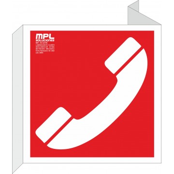 Banderola cuadrada: Teléfono de emergencia