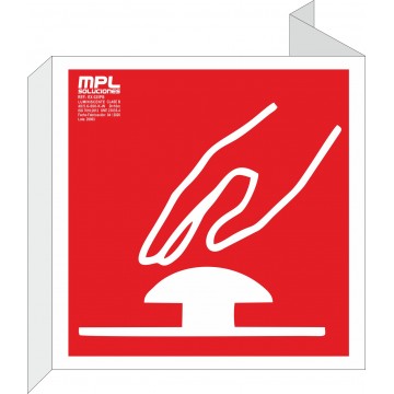 Banderola cuadrada: Parada de emergencia