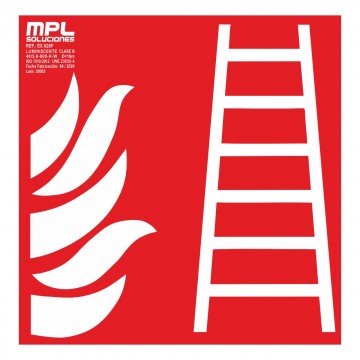 Señal cuadrada: Escalera de incendios