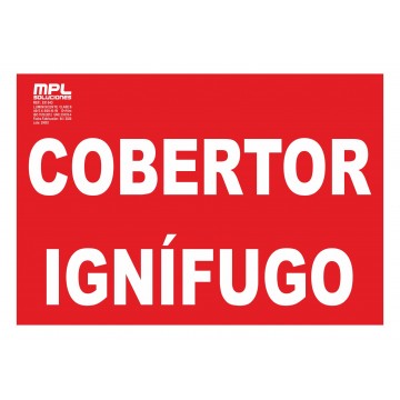Señal: Cobertor ignífugo