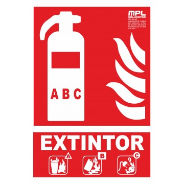 Señal: Extintor ABC