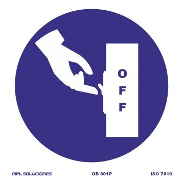 Señal: Apagar cuando no se use