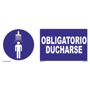 Señal: Obligatorio ducharse