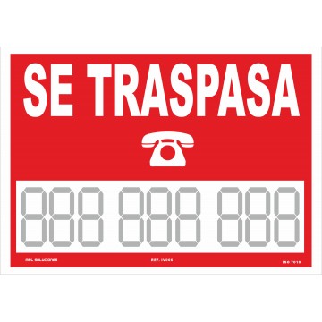 Cartel De Se Traspasa