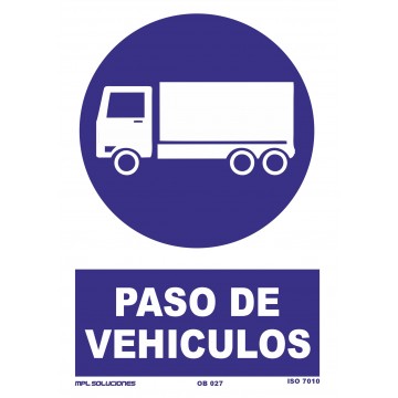 Señal: Paso de vehículos