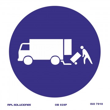 Señal: Zona de carga y descarga