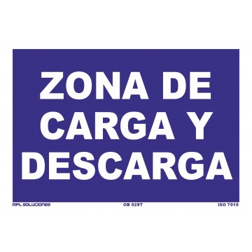 Señal: Zona de carga y descarga