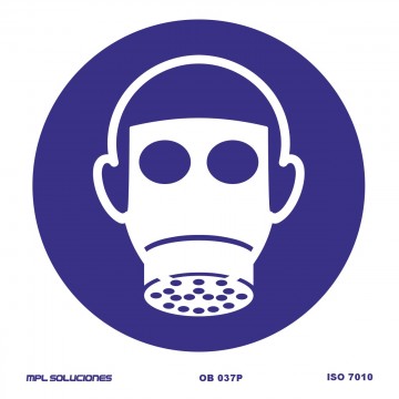 Señal: Uso obligatorio de máscara