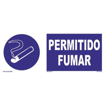 Señal: Permitido fumar