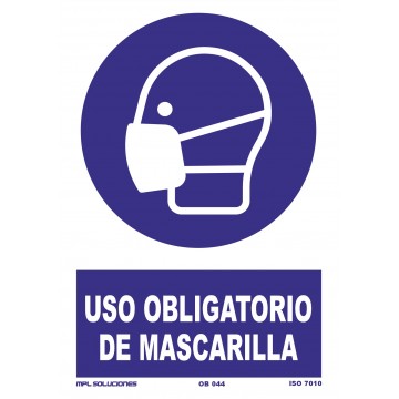 Señal: Uso obligatorio de mascarilla