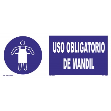 Señal: Uso obligatorio de mandil