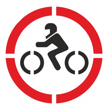 Plantilla Suelo Prohibido Paso De Vehículos