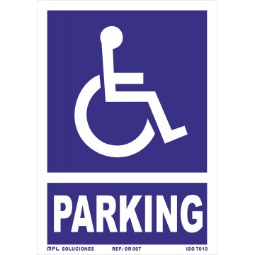 Señal: Parking Minusválidos