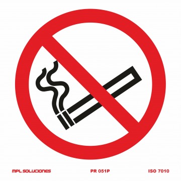 Señal: Prohibido fumar