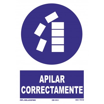 Señal: Apilar correctamente