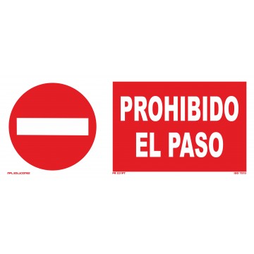 Señal: Prohibido el paso