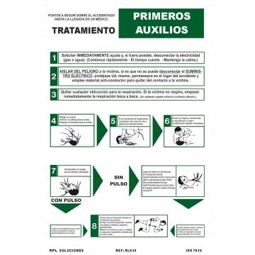 Cartel Primeros Auxilios