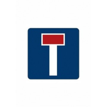 Señal Económica Definitiva Calle cortada S-15a, 50x50cm 