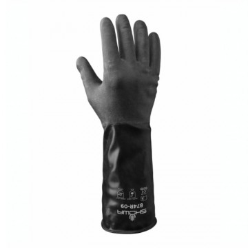 Guante 874R con recubrimiento de butilo sin soporte rugoso, 300 mm de largo y 0,35 mm de grosor