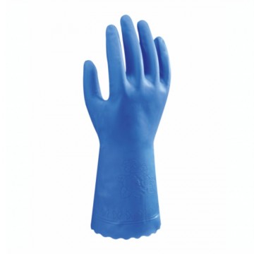 Guante 160R de trabajo de protección química revestimiento de PVC para la industria química