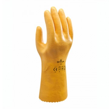 Guante 771 nitrilo con recubrimiento extra de nitrilo en mano forro algodón/poliéster