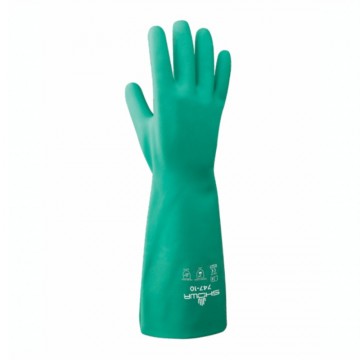 Guante 747 felpa de algodón con revestimiento de Nitrilo 480 mm.