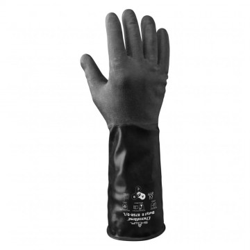 Guante 875R recubrimiento de butilo sin soporte agarre liso