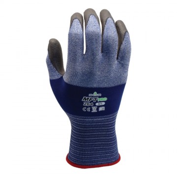 Guante Modelo 264 microfibra con revestimiento de espuma de poliuretano en la palma long.210-265 mm (MFT-PRO-264)