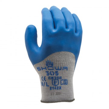 Guante modelo 305 poliéster/algodón con recubrimiento de látex de caucho natural 