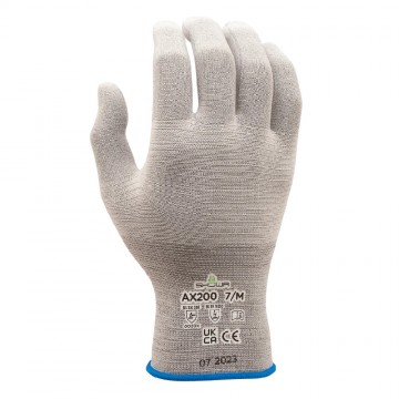 Guante modelo AX200 antiestático con forro de nailon/poliéster sin recubrimiento